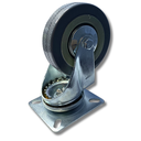 Ver imagem 6 de Rodízio Rodinha Giratório Placa Base Aço Roda Pp Cinza Diâmetro 75mm 3" Altura 105mm