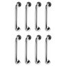 Barra de Apoio 40cm Alça Inox Kit 8 Unidades Idoso Cadeirante Deficiente Banheiro Box Acessibilidade - 3