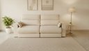 Ver imagem 1 de Sofá Retrátil e Reclinável Berlin Luxo Almofadas em Fibras Siliconadas e Bipartida 2,90m