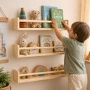 Ver mais imagens de Prateleira de Madeira Pinus Decorativa 60cm