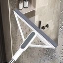 Ver imagem 7 de Rodo Silicone Vassoura Magica Mop Multiuso Cabo Inox Janela Vidros Pisos Balcao Box Puxa Agua Folha