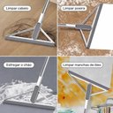 Ver imagem 4 de Rodo Silicone Vassoura Magica Mop Multiuso Cabo Inox Janela Vidros Pisos Balcao Box Puxa Agua Folha
