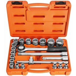Maleta com Soquetes e Acessórios 1/2" + Catraca Reversível Tramontina Pro - 1