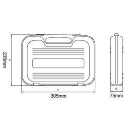 Maleta com Soquetes e Acessórios 1/2" + Catraca Reversível Tramontina Pro - 4