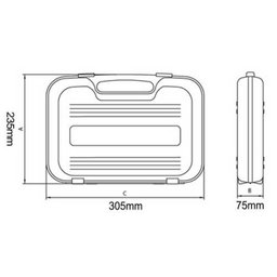 Maleta com Soquetes e Acessórios 1/2" + Catraca Reversível Tramontina Pro - 2