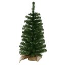 Ver imagem 1 de Arvore de Natal com Base Juta com 119 Tips Verde 90cm