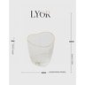 Kit 6 Copo Shot Mini Vidro Coração Borda Dourada 50 Ml Lyor - 4