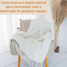 Manta Extra Gigante Decorativa 1,80 X 2,30 Natural - 6