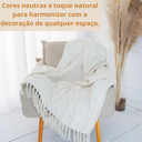 Ver imagem 6 de Manta Extra Gigante Decorativa 1,80 X 2,30 Natural