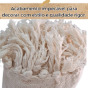 Ver imagem 5 de Manta Extra Gigante Decorativa 1,80 X 2,30 Natural