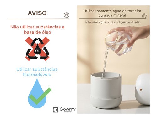 Umidificador e Esterilizador de Ar Ultravioleta 110v/220v Bivolt Luxo - 4