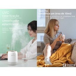Umidificador e Esterilizador de Ar Ultravioleta 110v/220v Bivolt Luxo - 7