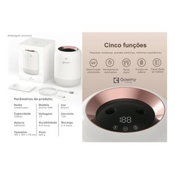 Umidificador e Esterilizador de Ar Ultravioleta 110v/220v Bivolt Luxo - 3