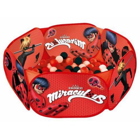 Piscina De Bolinhas Miraculous Ladybug Com 100 Bolinhas Zippy Toys