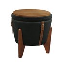 Ver imagem 2 de Puff Decorativo Flex Baú Mesa Múltiplas Funções Veludo Preto