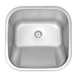 Tanque Tramontina de aço inox Polido 40 x 40cm