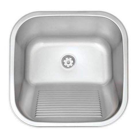 Tanque Tramontina de aço inox Polido 40 x 40cm