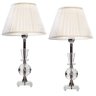Conjunto 2 Abajur Cristal Mesa Quarto Sala Grande 53cm 634 - 1