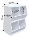 Ver imagem 5 de Kit de 3 Organizadores para Brinquedos 100% Mdf Woodcore Único