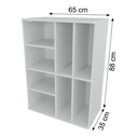 Ver imagem 4 de Kit de 3 Organizadores para Brinquedos 100% Mdf Woodcore Único