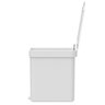 Kit 2 Lixeiras de Pedal com Aro Interno 6 Litros para Banheiro Polipropileno Trium Branco - 6