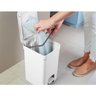 Kit 2 Lixeiras de Pedal com Aro Interno 6 Litros para Banheiro Polipropileno Trium Branco - 5