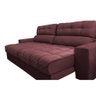 Sofá Retrátil e Reclinável 2,72m Molas Ensacadas Cama inBox Brasil Velusoft Vinho - 4