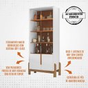 Ver imagem 3 de Cristaleira 4 Portas para Sala de Estar 50519 Branco Cedro Dcasa