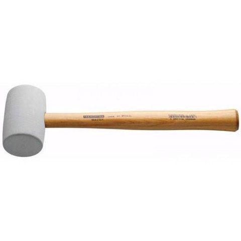 Martelo de Borracha com Cabo de Madeira 450g Modelo Americano Tramontina