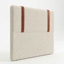 Ver imagem 2 de Cabeceira para Cama Box Casal Padrão Alícia 140cm Bouclê Bege - Desk Design
