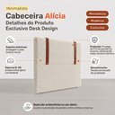 Ver imagem 3 de Cabeceira para Cama Box Casal Padrão Alícia 140cm Bouclê Bege - Desk Design