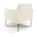 Ver imagem 5 de Poltrona Base X Industrial Dourado Marisa Veludo D03 - D’Rossi