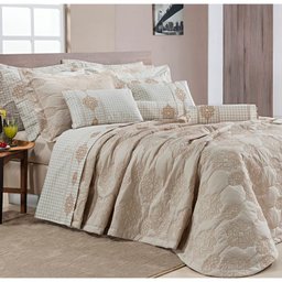 Cobre Leito Queen De 200 Fios Algodao Bristol - 1