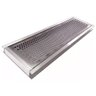 Ralo Linear Perfurado Inox Grelha 15x100 Prata Anti-Insetos - 1