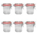 Ver imagem 1 de Kit 6 Potes Hermético Vidro Trava Metal 300ml Class Home
