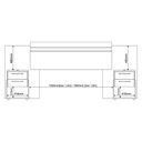 Ver imagem 6 de Cabeceira Expansível para Cama de Casal ou Queen Com Nicho e Led Bahamas - Ipê/Cinza- MiraRack M