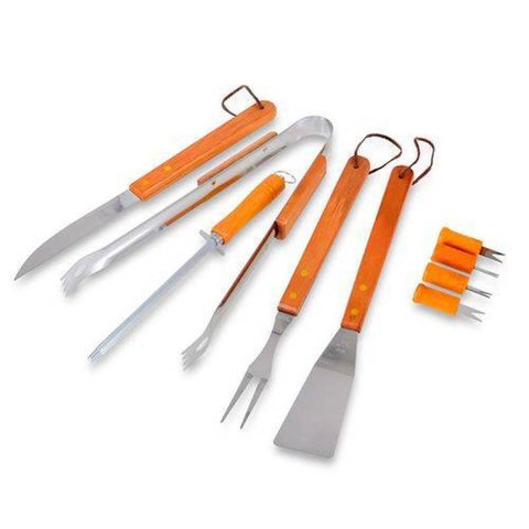 Kit Churrasco 10 Peças - Bolsa De Nylon Ud - Fixxar 2501