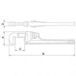 Chave para Tubo Modelo Americano 14", 41067/014 - Tramontina - 4
