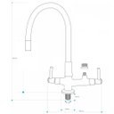 Ver imagem 2 de Torneira Gourmet com Saída para Filtro 1/2 ou Máquina Lava Louças 3/4 7143 C80 Corpo Preto Tp