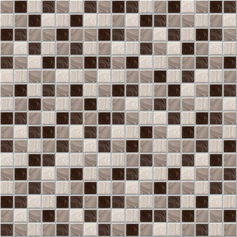 Papel de Parede Pastilhas Tons de Marrom - 1,50x0,50m