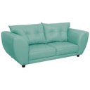 Ver imagem 2 de Sofá 2 Lugares Tulipa Suede Azul Tiffany - ADJ Decor