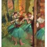 Bailarinas em Rosa e Verde - Degas - Tela 60x65 Para Quadro - 1