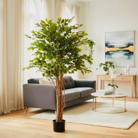 Árvore Artificial Fícus para Decoração Planta Grande 150cm