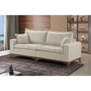 Ver imagem 3 de Sofá 3 Lugares Living Linho M-47 Martins Creme