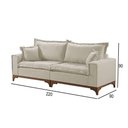 Ver imagem 2 de Sofá 3 Lugares Living Linho M-47 Martins Creme