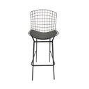 Ver imagem 6 de Jogo de Mesa Ísis Bistrô Eames Eiffel Altura 1,00 Metro Vidro 60cm e 2 Banquetas Bertoia Preta Tubul