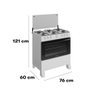 Fogão 6 Bocas a Gás Itatiaia Star New com Acendimento Automático e Forno 82l Branco Bivolt - 9