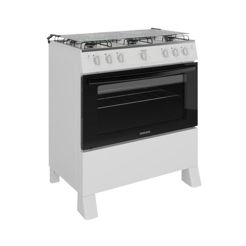 Fogão 6 Bocas a Gás Itatiaia Star New com Acendimento Automático e Forno 82l Branco Bivolt