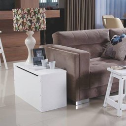 Baú de madeira branco 743 x 420 x 335 mm - Tramontina - 2