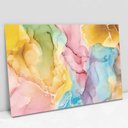 Ver imagem 1 de Quadro Decorativo em Canvas Abstrato Arco Íris TaColado Borda Infinita 120 x 80cm